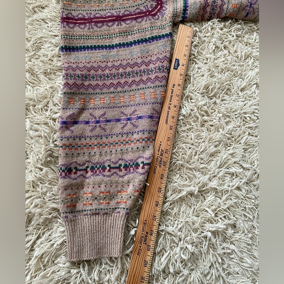 JOS. A. BANK Lambswool Fair Isle Nordic Men's Pullover Sweater Size Large fall - Picture 7 of 13